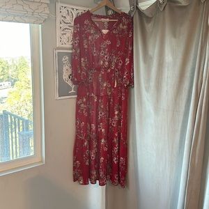 NWT sheer Tinsel maxi dress